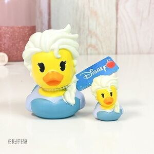 Duckalooz Disney Frozen 3” Large Elsa Princess Rubber Duck Jeep Ducking Set NEW